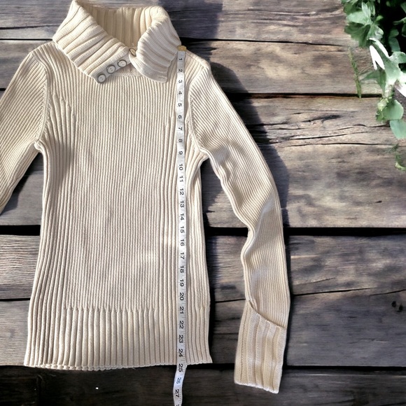 Dkny Relaxed Knit Turtleneck Pullover Sweater | Size Medium - Picture 4 of 7